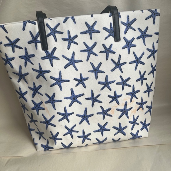 Kate Spade Dancing Starfish Bon Shopper Under the Sea Nautical Tote Shoulder Bag - Picture 2 of 12